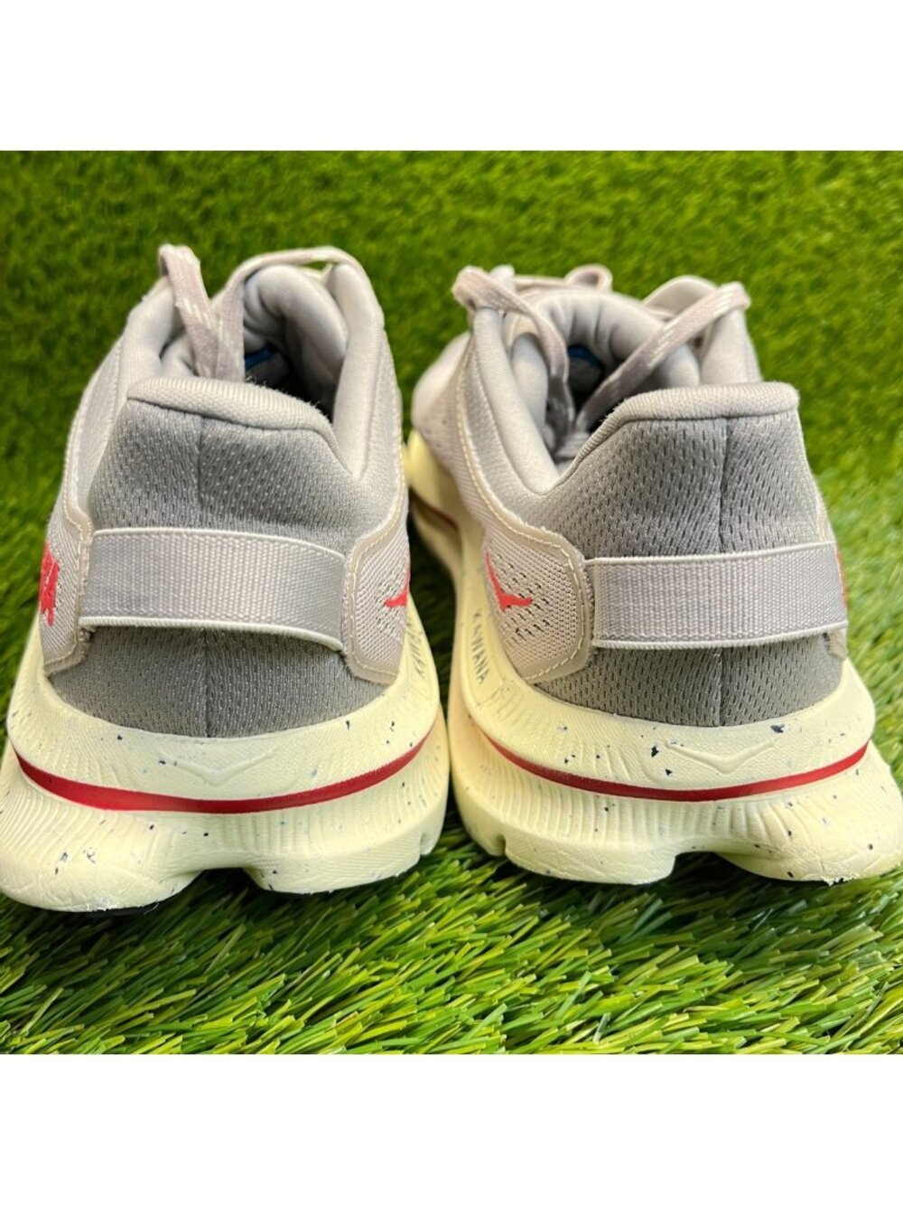 Hoka One One Kawana 2 Womens Size 9.5 Gray Red Athletic Running Shoes Sneakers - Picture 6 of 11